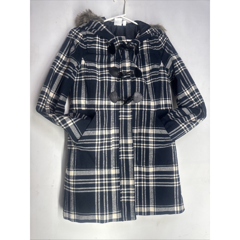 BP Plaid Peacoat Jacket‎ Coat Hooded Size Small